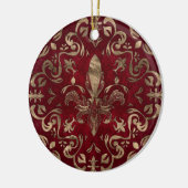 Ornament Rood en goud (Links)