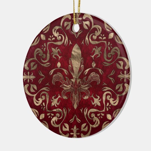 Ornament Rood en goud (Links)