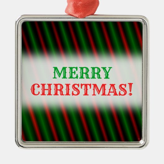 Ornament Rood- en Groene Stripes-/Lijnpatronen (Voorkant)