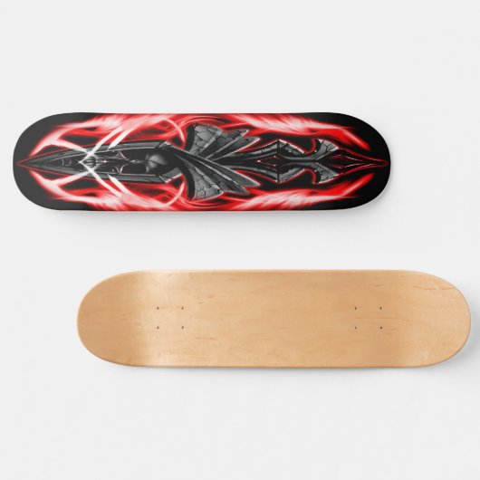 Ornament Rood Persoonlijk Skateboard (Horizontaal)