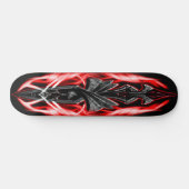 Ornament Rood Persoonlijk Skateboard (Horizontaal)