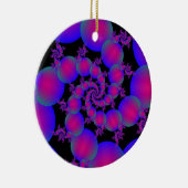 Ornament Roze en Blauwe Spiral Bubbles (Rechts)