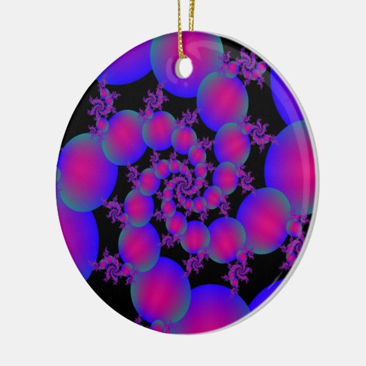 Ornament Roze en Blauwe Spiral Bubbles (Links)