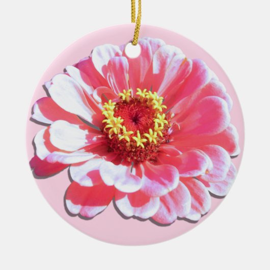 Ornament - Roze Zinnia (Voorkant)