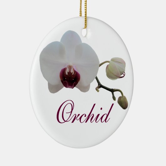 Ornament - Ruby-Lipped White Orchid (Rechts)