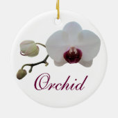 Ornament - Ruby-Lipped White Orchid (Achterkant)
