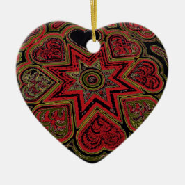 ornament "Rustic Hearts"