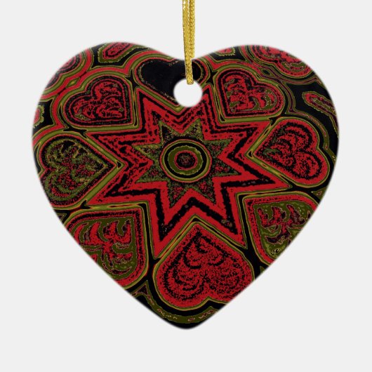 ornament "Rustic Hearts" (Voorkant)