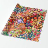  Ornament Sampler Recoleta Grande Cadeaupapier (Uitgerold)