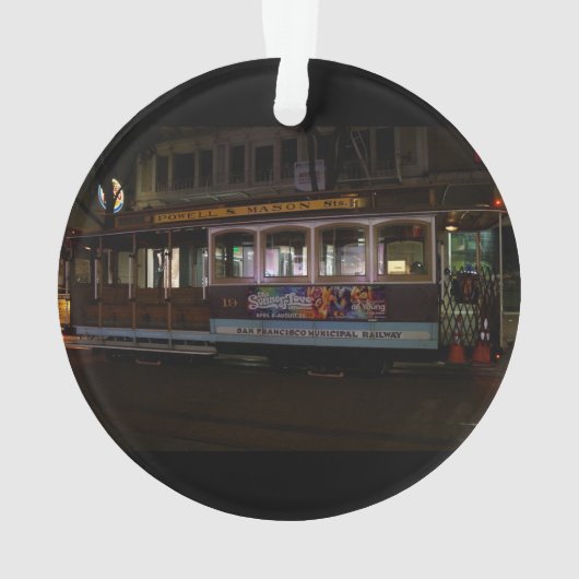 Ornament San Francisco Cable Car (achterkant)