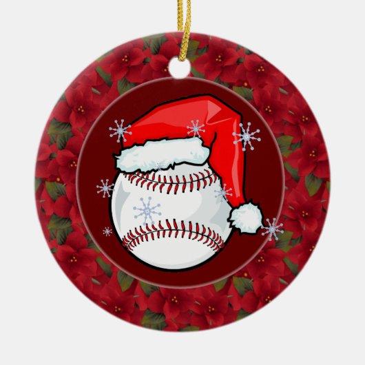 Ornament - Santa Baseball (Voorkant)