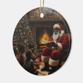 Ornament Santa lezen voor kinderen (Links)