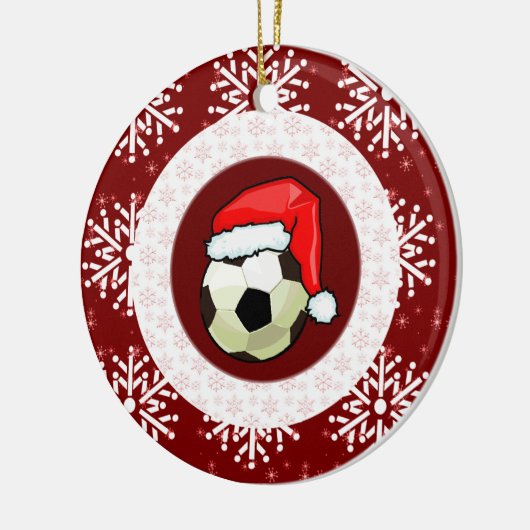 Ornament - Santa Voetbal (Links)
