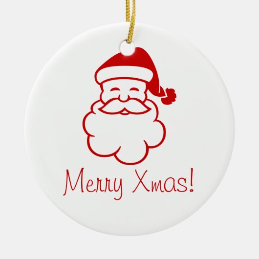 Ornament - Santa's Face (Voorkant)