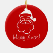 Ornament - Santa's Face (Achterkant)