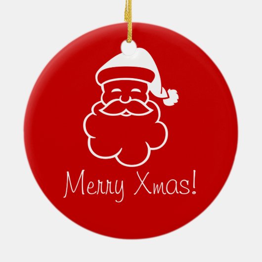 Ornament - Santa's Face (Achterkant)