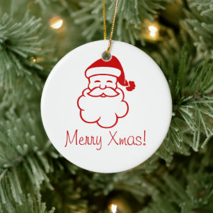 Ornament - Santa's Gezicht