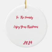 Ornament Santa's Sleigh (Achterkant)