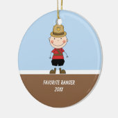 Ornament schattig Boy Ranger (Links)