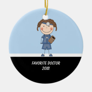 Ornament schattige Girl Doctor