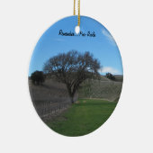 Ornament: Schilderachtig Paso Robles Vineyard Keramisch Ornament (Rechts)