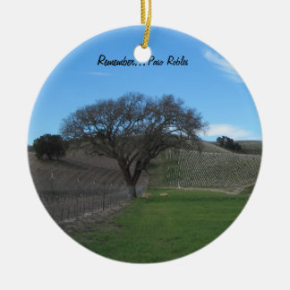 Ornament: Schilderachtig Paso Robles Vineyard Keramisch Ornament