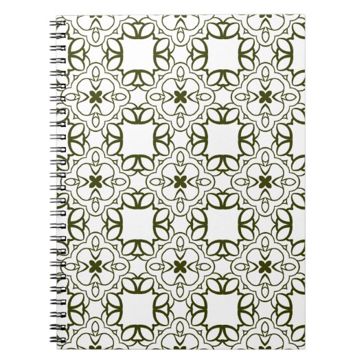 Ornament seamless pattern, abstract, ara notitieboek (Voorkant)