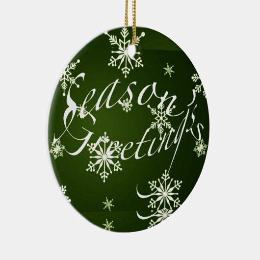 Ornament Seizoensgroeten - Groen (Rechts)