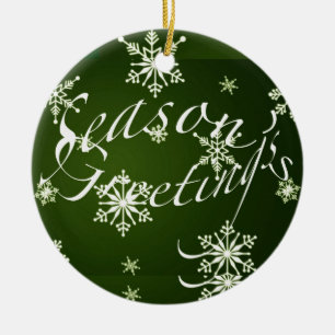 Ornament Seizoensgroeten - Groen
