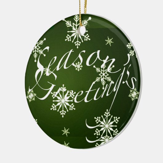 Ornament Seizoensgroeten - Groen (Links)