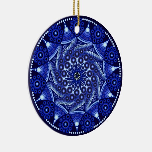 Ornament september Birthstone Sapphire Mandala (Rechts)