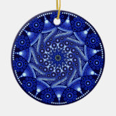 Ornament september Birthstone Sapphire Mandala (Voorkant)