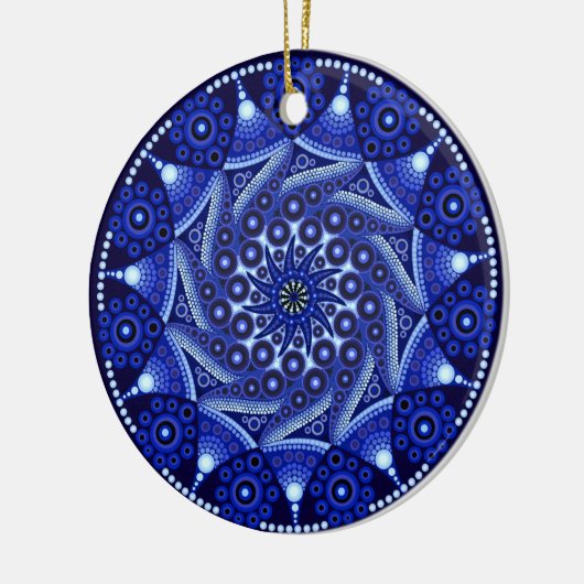 Ornament september Birthstone Sapphire Mandala (Links)