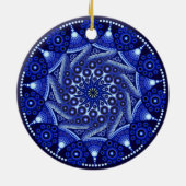 Ornament september Birthstone Sapphire Mandala (Achterkant)