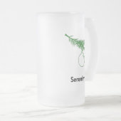 Ornament sereniteit matglas bierpul (Voorkant rechts)