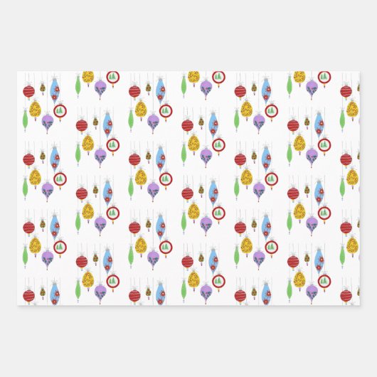  Ornament Set Inpakpapier Vel (Voorkant 3)