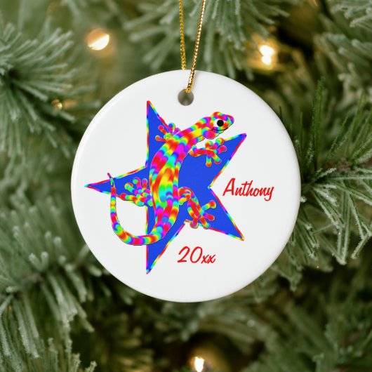 Ornament Sidney Salamander Star Kerstmis Keepomwil (Boom)