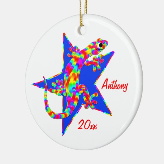 Ornament Sidney Salamander Star Kerstmis Keepomwil (Links)