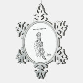 Ornament: Sint-Jan  Tin Sneeuwvlok Ornament (Rechts)
