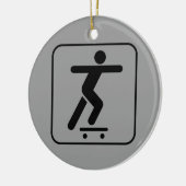 Ornament Skateboardsymbool (Links)