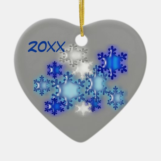 Ornament - Sneeuwvlokken 20xx (Voorkant)