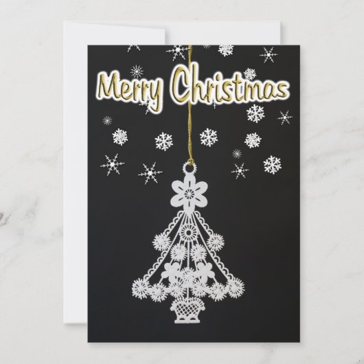 Ornament & Sneeuwvlokken Kaart (Voorkant)