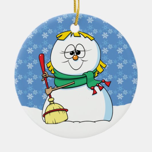 Ornament sneeuwvrouwen (Voorkant)