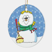 Ornament sneeuwvrouwen (Links)