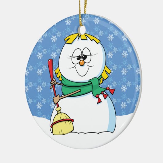 Ornament sneeuwvrouwen (Links)