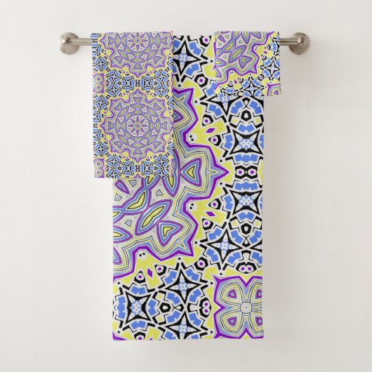 Ornament snewflake bad handdoek (Insitu)