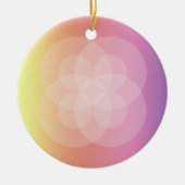 Ornament - snijcirkels en regenboog (Voorkant)