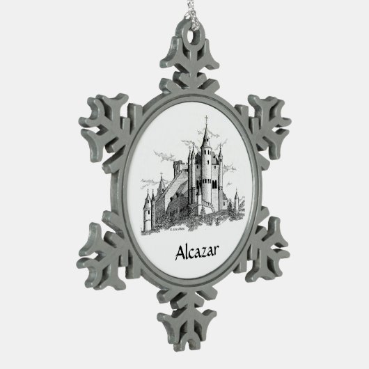 Ornament - Snowflake - Alcazar - kasteel (Links)
