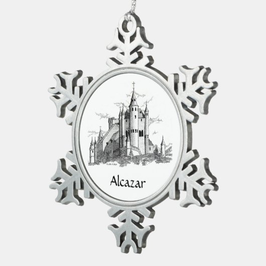 Ornament - Snowflake - Alcazar - kasteel (Rechts)