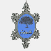 Ornament - Snowflake - Familieboom met naam (Links)